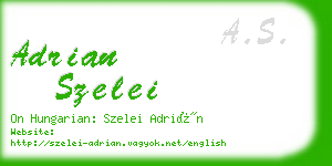 adrian szelei business card